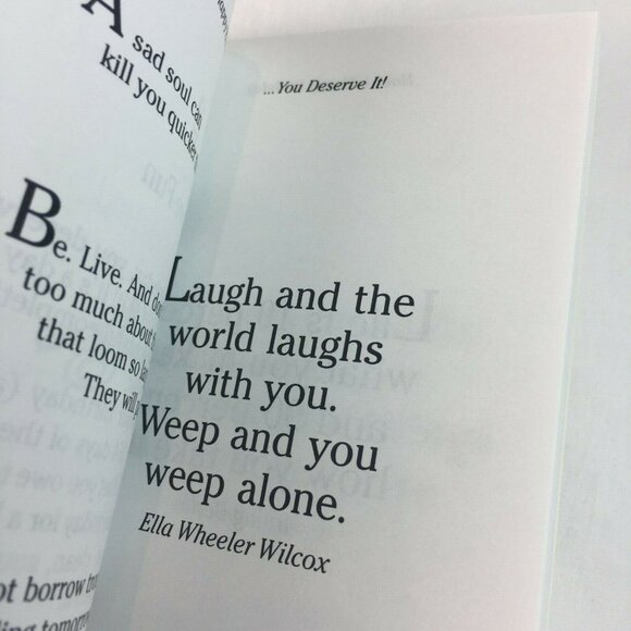 Poem Book Have a Happy Birthday You Deserve It Criswell Freeman 2000 u - Picture 3 of 6